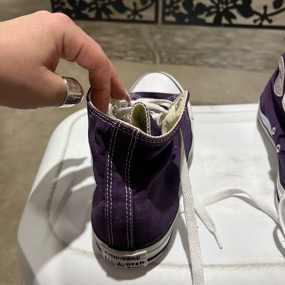 Purple High-Top Sneakers - Picture 3 of 11